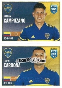 Cromo Jorman Campuzano / Edwin Cardona - FIFA 365 2022 - Panini