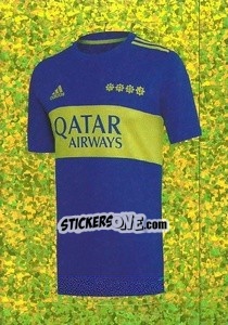 Cromo Boca Juniors team uniform - FIFA 365 2022 - Panini