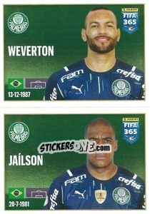 Sticker Weverton / Jaílson - FIFA 365 2022 n. 19 - Panini