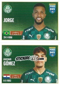 Sticker Jorge / Gustavo Gómez - FIFA 365 2022 n. 20 - Panini