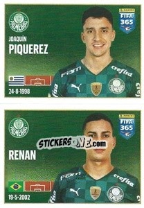 Sticker Joaquín Piquerez / Renan - FIFA 365 2022 n. 22 - Panini