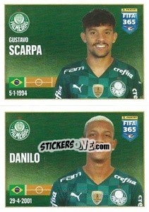 Sticker Gustavo Scarpa / Danilo - FIFA 365 2022 n. 23 - Panini