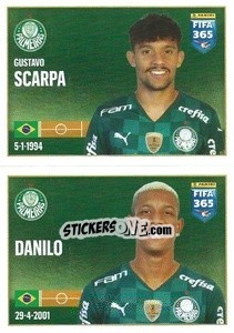 Figurina Gustavo Scarpa / Danilo - FIFA 365 2022 - Panini