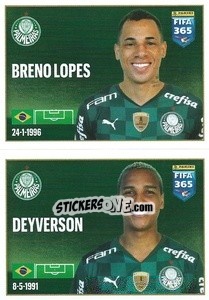 Sticker Breno Lopes / Deyverson - FIFA 365 2022 n. 26 - Panini