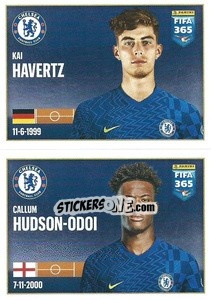 Sticker Kai Havertz / Callum Hudson-Odoi - FIFA 365 2022 n. 39 - Panini