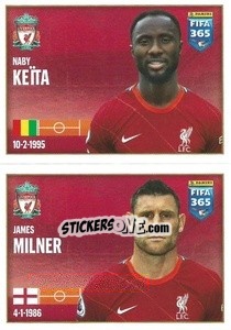 Sticker Naby Keita / James Milner - FIFA 365 2022 n. 55 - Panini