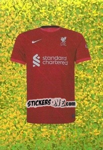 Sticker Liverpool FC team uniform - FIFA 365 2022 - Panini