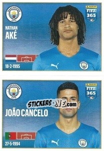 Cromo Nathan Aké / João Cancelo - FIFA 365 2022 - Panini