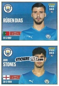 Sticker Rúben Dias / John Stones - FIFA 365 2022 n. 67 - Panini