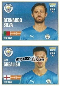 Sticker Bernardo Silva / Jack Grealish - FIFA 365 2022 n. 68 - Panini