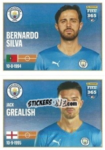 Figurina Bernardo Silva / Jack Grealish - FIFA 365 2022 - Panini