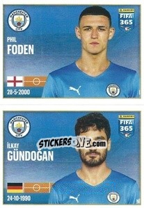 Sticker Phil Foden / Ilkay Gündogan - FIFA 365 2022 n. 70 - Panini