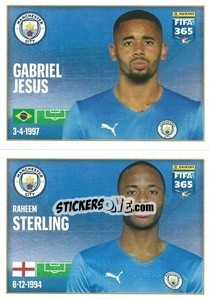 Cromo Gabriel Jesus / Raheem Sterling