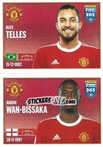Sticker Alex Telles / Aaron Wan-Bissaka - FIFA 365 2022 n. 82 - Panini