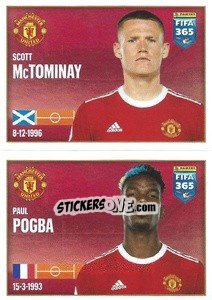 Figurina Scott McTominay / Paul Pogba - FIFA 365 2022 - Panini