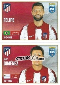 Sticker Felipe / José Giménez - FIFA 365 2022 n. 95 - Panini