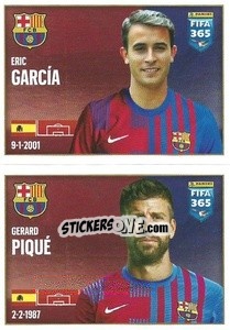 Figurina Eric García / Gerard Piqué - FIFA 365 2022 - Panini