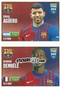 Sticker Sergio Agüero / Ousmane Dembélé