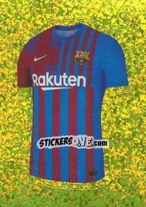 Sticker FC Barcelona team uniform - FIFA 365 2022 n. 122 - Panini