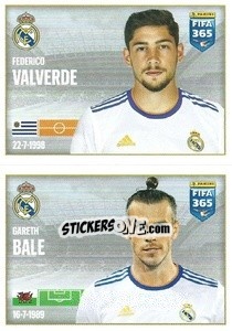 Cromo Federico Valverde / Gareth Bale - FIFA 365 2022 - Panini