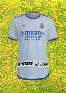 Sticker Real Madrid C.F. team uniform - FIFA 365 2022 - Panini