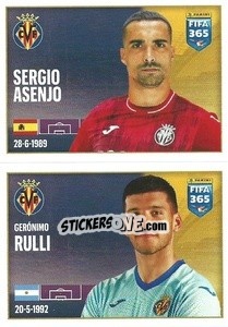 Cromo Sergio Asenjo / Gerónimo Rulli - FIFA 365 2022 - Panini