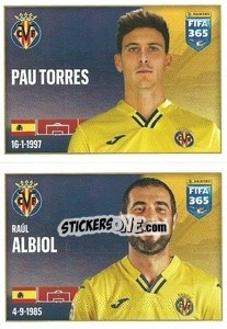 Sticker Pau Torres / Raúl Albiol - FIFA 365 2022 n. 140 - Panini