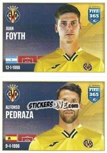 Cromo Juan Foyth / Alfonso Pedraza - FIFA 365 2022 - Panini