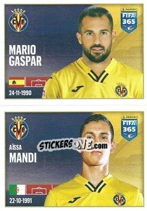 Figurina Mario Gaspar / Aissa Mandi - FIFA 365 2022 - Panini