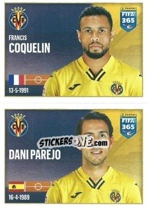 Sticker Francis Coquelin / Dani Parejo - FIFA 365 2022 n. 144 - Panini