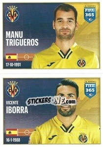 Sticker Manu Trigueros / Vicente Iborra - FIFA 365 2022 - Panini