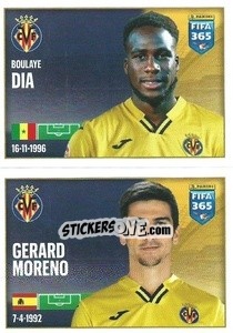 Sticker Boulaye Dia / Gerard Moreno - FIFA 365 2022 - Panini