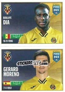 Sticker Boulaye Dia / Gerard Moreno - FIFA 365 2022 n. 148 - Panini