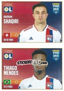 Sticker Xherdan Shaqiri / Thiago Mendes - FIFA 365 2022 - Panini