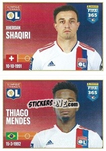 Sticker Xherdan Shaqiri / Thiago Mendes - FIFA 365 2022 n. 158 - Panini