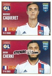 Sticker Maxence Caqueret / Rayan Cherki - FIFA 365 2022 n. 160 - Panini