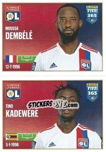 Figurina Moussa Dembélé / Tino Kadewere - FIFA 365 2022 - Panini