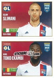Sticker Islam Slimani / Karl Toko Ekambi - FIFA 365 2022 n. 163 - Panini