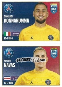 Sticker Gianluigi Donnarumma / Keylor Navas