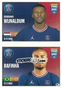 Figurina Georginio Wijnaldum / Rafinha - FIFA 365 2022 - Panini