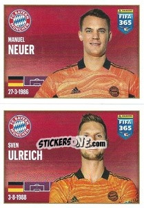 Sticker Manuel Neuer / Sven Ulreich - FIFA 365 2022 n. 184 - Panini