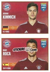 Sticker Joshua Kimmich / Marc Roca - FIFA 365 2022 - Panini