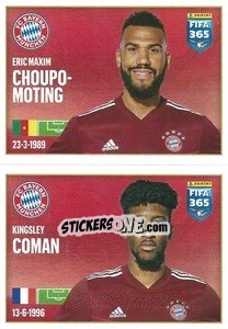 Figurina Eric Maxim Choupo-Moting / Kingsley Coman - FIFA 365 2022 - Panini