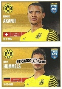 Sticker Manuel Akanji / Mats Hummels - FIFA 365 2022 n. 200 - Panini