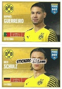 Sticker Raphael Guerreiro / Nico Schulz - FIFA 365 2022 n. 202 - Panini