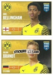 Sticker Jude Bellingham / Julian Brandt - FIFA 365 2022 n. 203 - Panini