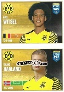 Sticker Axel Witsel / Erling Haaland - FIFA 365 2022 n. 206 - Panini