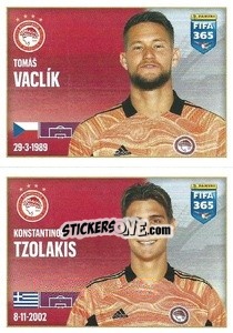 Sticker Tomáš Vaclík / Konstantinos Tzolakis - FIFA 365 2022 n. 214 - Panini