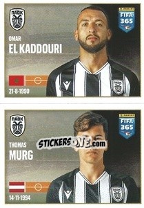 Sticker Omar El Kaddouri / Thomas Murg - FIFA 365 2022 - Panini