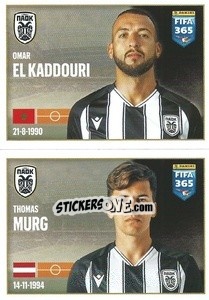 Cromo Omar El Kaddouri / Thomas Murg - FIFA 365 2022 - Panini